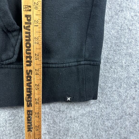 Hurley Hoodie Mens Large Black Rainbow Full Zip Hooded Skate Surf Logo Pockets - Picture 10 of 13